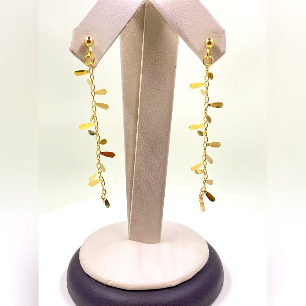 Dangling Earrings In 14k.